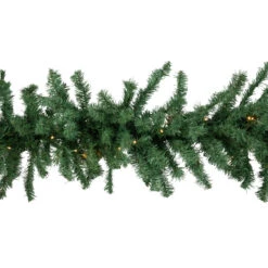9' X 20" Pre-Lit Green Artificial Pine Christmas Garland, Warm White LED Lights -Optimal Christmas Shop northlight j94188 220use20for20j94190 02937.1667312614
