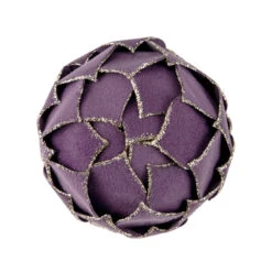7" Purple Flower Glitter Petal Shatterproof Ball Christmas Ornament -Optimal Christmas Shop northlight ja93323 4new 94761.1667642609