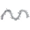 50" X 2.75' Silver Snowflakes Tinsel Artificial Christmas Garland - Unlit -Optimal Christmas Shop northlight k00348 67332.1667488355