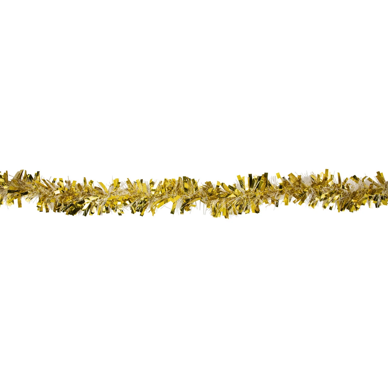 50' X 4' Gold And Snowblush Wide Cut Tinsel Christmas Garland - Unlit 6 50' X 4' Gold And Snowblush Wide Cut Tinsel Christmas Garland - Unlit - Image 4