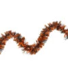 50' Orange And Black Halloween Tinsel Garland - Unlit -Optimal Christmas Shop northlight k28315 43899.1667623068