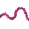 Shiny Pink Traditional Tinsel Garland - 50 Feet, Unlit -Optimal Christmas Shop northlight k28317 77637.1667572864