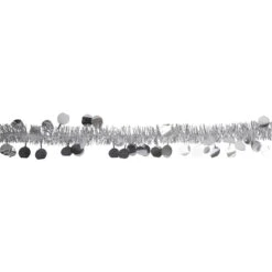 50' X 1.5" Silver Tinsel Christmas Garland With Polka Dots - Unlit 7 50' X 1.5" Silver Tinsel Christmas Garland With Polka Dots - Unlit -Optimal Christmas Shop northlight k94054 2 86529.1667568827
