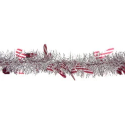 50' X 3" Silver Christmas Candy Cane Wrapped Tinsel Garland - Unlit -Optimal Christmas Shop northlight k94057 2 60441.1667664835