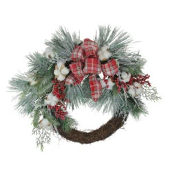 Holly Berry Red And Green Artificial Christmas Wreath - 24-Inch, Unlit -Optimal Christmas Shop northlight kji15968 2 84232.1667573416
