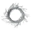Snow Flocked And Iridescent Glitter Twig Artificial Christmas Wreath - 24-Inch, Unlit -Optimal Christmas Shop northlight kji15970 1 86296.1667530527