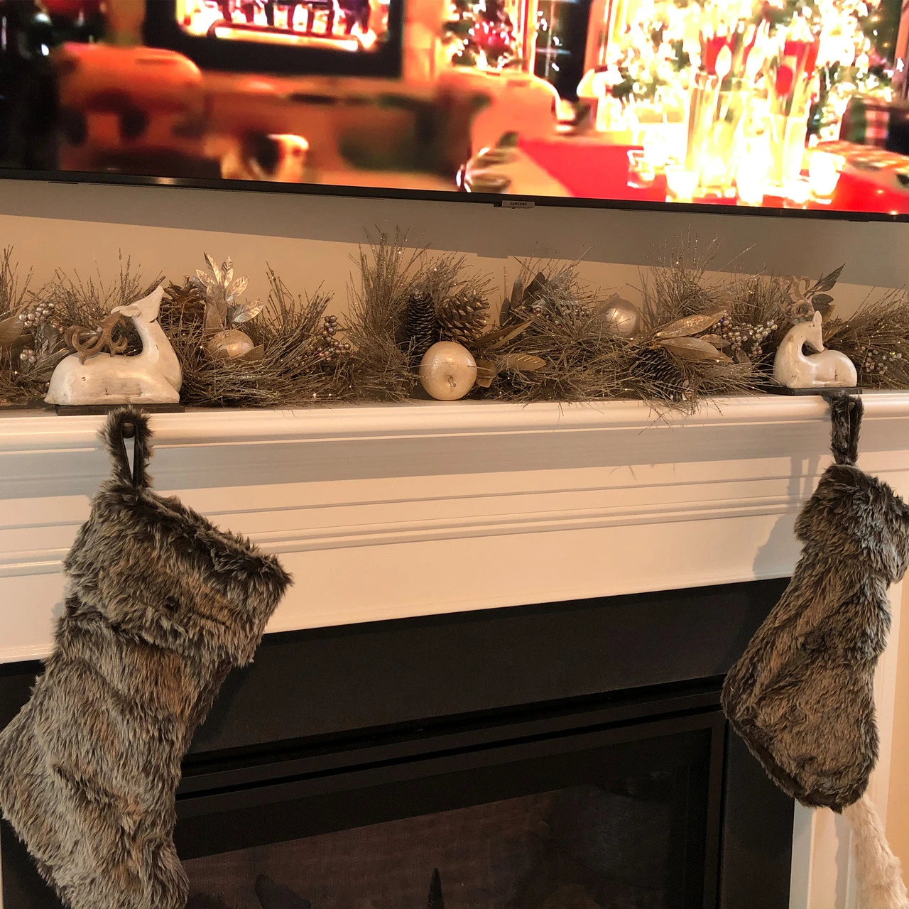 6' X 9" Pomegranate And Apple Pine Needle Artificial Christmas Garland - Unlit 6 6' X 9" Pomegranate And Apple Pine Needle Artificial Christmas Garland - Unlit - Image 4