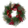 Autumn Harvest Pine, Berry And Pomegranate Wreath, 24 Inch, Unlit -Optimal Christmas Shop northlight kji20x6888 updated 28581.1667662298