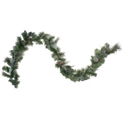 6' X 10" Mixed Pine And Blueberries Artificial Christmas Garland - Unlit