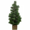3' Snowy Pine Artificial Christmas Tree In Wooden Pot - Unlit -Optimal Christmas Shop northlight kji91323updated 33092.1667535528