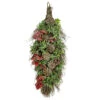 28" Glittered Pine Cone And Berry Artificial Teardrop Christmas Swag - Unlit 1 28" Glittered Pine Cone And Berry Artificial Teardrop Christmas Swag - Unlit -Optimal Christmas Shop northlight kjir5093td 1 88478.1667660011