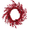 Red And Burgundy Berry Artificial Christmas Wreath, 22-Inch Unlit 2 Red And Burgundy Berry Artificial Christmas Wreath, 22-Inch Unlit -Optimal Christmas Shop northlight kjit4911hd 01 57246.1682009707