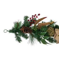 6' X 10" Burlap Poinsettia, Moss Ball, Mixed Pine And Berries Christmas Garland - Unlit 8 6' X 10" Burlap Poinsettia, Moss Ball, Mixed Pine And Berries Christmas Garland - Unlit -Optimal Christmas Shop northlight kjix6180gl 3 10888.1667656763