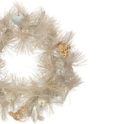 Champagne Gold Apple And Pine Needle Artificial Christmas Wreath, 24-Inch, Unlit -Optimal Christmas Shop northlight kjix6416 2 updated2022 05890.1667660125