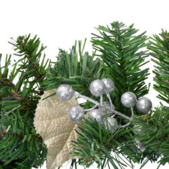 6' X 10" Poinsettia And Pine Cone Artificial Christmas Garland - Unlit -Optimal Christmas Shop northlight kjix7204gl 1 78916.1667660014