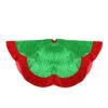 60" Metallic Green And Red Trim Scalloped Edge Christmas Tree Skirt -Optimal Christmas Shop northlight l00052 86512.1667533586