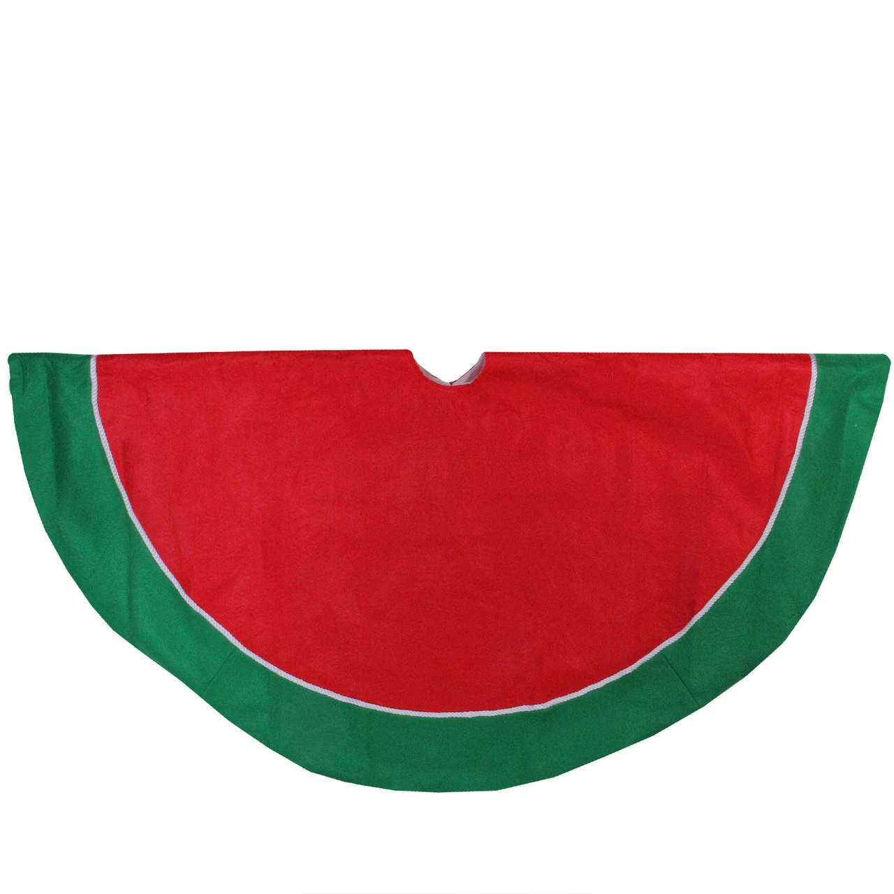 48" Red And Green Traditional Christmas Tree Skirt 4 48" Red And Green Traditional Christmas Tree Skirt - Image 2