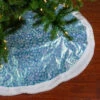 48" Light Blue Iridescent Mesh Glittered Snowflakes Christmas Tree Skirt 1 48" Light Blue Iridescent Mesh Glittered Snowflakes Christmas Tree Skirt -Optimal Christmas Shop northlight l27896 92742.1667572662
