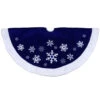 48" Blue Velveteen Snowflake Christmas Tree Skirt With Faux Fur Trim 2 48" Blue Velveteen Snowflake Christmas Tree Skirt With Faux Fur Trim -Optimal Christmas Shop northlight l27897 1 93639.1667573702