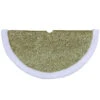 20" Gold Glittered Mini Christmas Tree Skirt With Faux Fur Trim -Optimal Christmas Shop northlight l27919 1 17771.1667572669