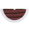 20" Red And Green Lodge Knitted Mini Christmas Tree Skirt With Sherpa Trim -Optimal Christmas Shop northlight l27926 1 57091.1667572674