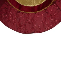 60" Red And Gold Scalloped Sequined Christmas Tree Skirt -Optimal Christmas Shop northlight l27929 1 74182.1667570052