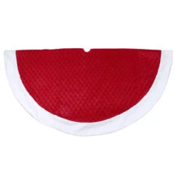 72" Red And White Quilted Christmas Tree Skirt With Faux Fur Trim 6 72" Red And White Quilted Christmas Tree Skirt With Faux Fur Trim -Optimal Christmas Shop northlight l27932 3 38593.1667573707