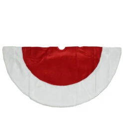 48" Red And White Traditional Christmas Tree Skirt -Optimal Christmas Shop northlight l3386420 3 10710.1667489782