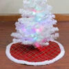 20" Red And Gold Plaid Glittered Mini Christmas Tree Skirt -Optimal Christmas Shop northlight l85595 1 78472.1667655362