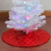 20" Red Sequin Snowflake Pattern Mini Christmas Tree Skirt -Optimal Christmas Shop northlight l85596 1 88814.1667654597