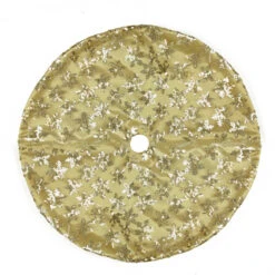 20" Gold Sequin Snowflake Pattern Mini Christmas Tree Skirt -Optimal Christmas Shop northlight l85597 3 93165.1667491222