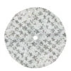 20" White And Silver Sequin Snowflake Mini Christmas Tree Skirt -Optimal Christmas Shop northlight l85598 1 72275.1667490019