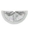 20-Inch Silver And White Metallic Snowflake Mini Christmas Tree Skirt -Optimal Christmas Shop northlight l88046 1 sample 73434.1667534356