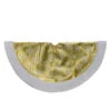 20-Inch Gold And White Metallic Snowflake Print Mini Christmas Tree Skirt -Optimal Christmas Shop northlight l88047 1 sample 77237.1667658087