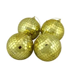 4ct Gold Mirrored Shiny Glass Christmas Ball Ornaments 4" (100mm) 7 4ct Gold Mirrored Shiny Glass Christmas Ball Ornaments 4" (100mm) -Optimal Christmas Shop northlight lj04132 3 97286.1667574102
