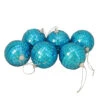 6ct Peacock Blue Mirrored Disco Ball Christmas Ornaments 3.25" 80mm -Optimal Christmas Shop northlight lj34046 28378.1688066577