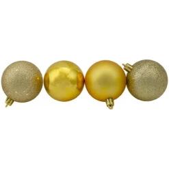 24ct Vegas Gold Shatterproof 4-Finish Christmas Ball Ornaments 2.5" (60mm) -Optimal Christmas Shop northlight lj34922 2 19612.1667655522