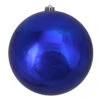 Royal Blue Shatterproof Shiny Christmas Ball Ornament 8" (200mm) -Optimal Christmas Shop northlight lj35059 27094.1667534112