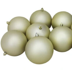 Set Of 12 Champagne Gold Shatterproof Matte Christmas Ball Ornaments 4" -Optimal Christmas Shop northlight lj35229 02 93899.1667491215