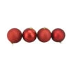 4ct Red Shatterproof 4-Finish Christmas Ball Ornaments 6" (150mm) -Optimal Christmas Shop northlight lj36061 81057.1667534116