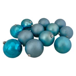 12ct Turquoise Blue Shatterproof 4-Finish Christmas Ball Ornaments 6" (150mm) 7 12ct Turquoise Blue Shatterproof 4-Finish Christmas Ball Ornaments 6" (150mm) -Optimal Christmas Shop northlight lj36063 3 52351.1667662903