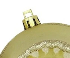 5ct Champagne Gold Retro Reflector Shatterproof Christmas Ball Ornaments 3.25" (80mm) -Optimal Christmas Shop northlight lj36127 02 77262.1667662909