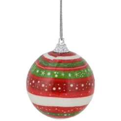 14-Piece Red, Green And White Striped Decoupage Christmas Ball Ornament Set, 2.25" (60mm) 7 14-Piece Red, Green And White Striped Decoupage Christmas Ball Ornament Set, 2.25" (60mm) -Optimal Christmas Shop northlight lj92502 3 24280.1667488005