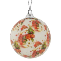 14-Piece Snowman Decoupage Christmas Ball Ornament Set, 2.25" (60mm) 7 14-Piece Snowman Decoupage Christmas Ball Ornament Set, 2.25" (60mm) -Optimal Christmas Shop northlight lj92504 3 14065.1672770371