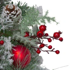 Flocked Artificial Mixed Pine And Red Ball And Berries Christmas Wreath, 40-Inch, Unlit 6 Flocked Artificial Mixed Pine And Red Ball And Berries Christmas Wreath, 40-Inch, Unlit -Optimal Christmas Shop northlight ll89767 3 updated 38896.1667573261