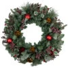 Frosted Long Needle Pine And Ornaments Artificial Christmas Wreath, 32-Inch -Optimal Christmas Shop northlight ll89768 1updated 25367.1667553559