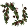 6' Green And Red Pinecones And Berries Artificial Christmas Garland- Unlit -Optimal Christmas Shop northlight ll94321 2 46992.1680184327