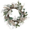 Sage Green And White Artificial Christmas Wreath, 24-Inch, Unlit -Optimal Christmas Shop northlight ll94326 1 36704.1671629455