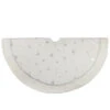 48" White With Silver Sequined Stars Christmas Tree Skirt -Optimal Christmas Shop northlight lt09724 1 sample 45040.1667576855