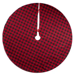 48" Red And Black Buffalo Plaid Christmas Tree Skirt -Optimal Christmas Shop northlight lt90732 2 updated 15173.1667576858